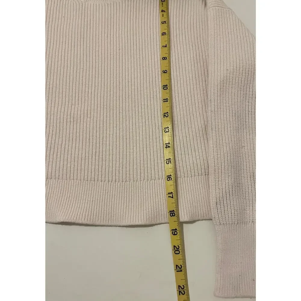 J. Crew Ribbed Cropped turtleneck sweater in stretch yarn